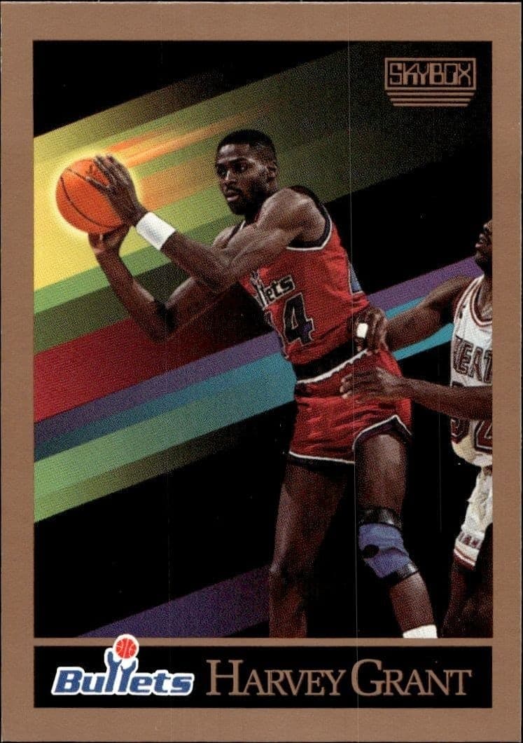 1990-91 Skybox Harvey Grant #288 basketball trading card front