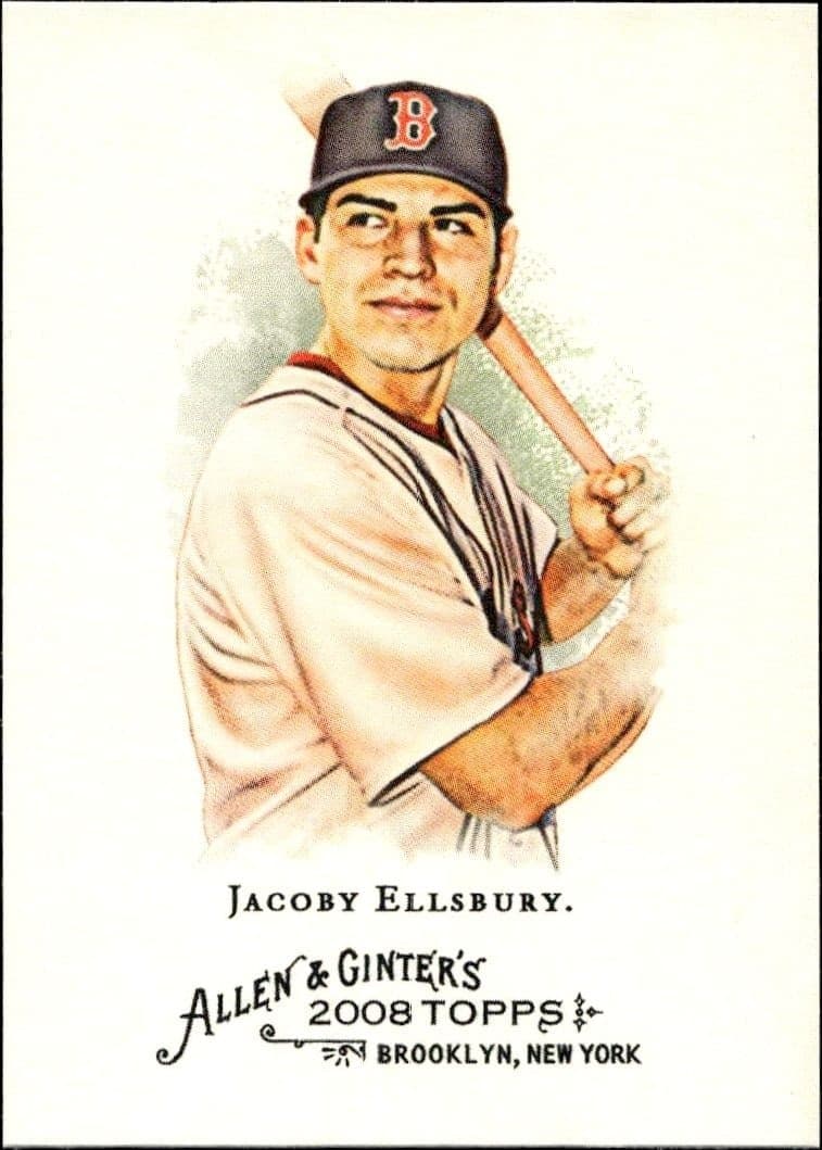 2008 Topps Allen & Ginter Jacoby Ellsbury #63 baseball trading card front
