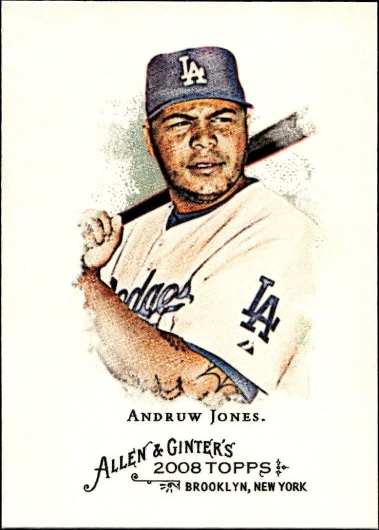 2008 Topps Allen & Ginter Andruw Jones #38 baseball trading card front
