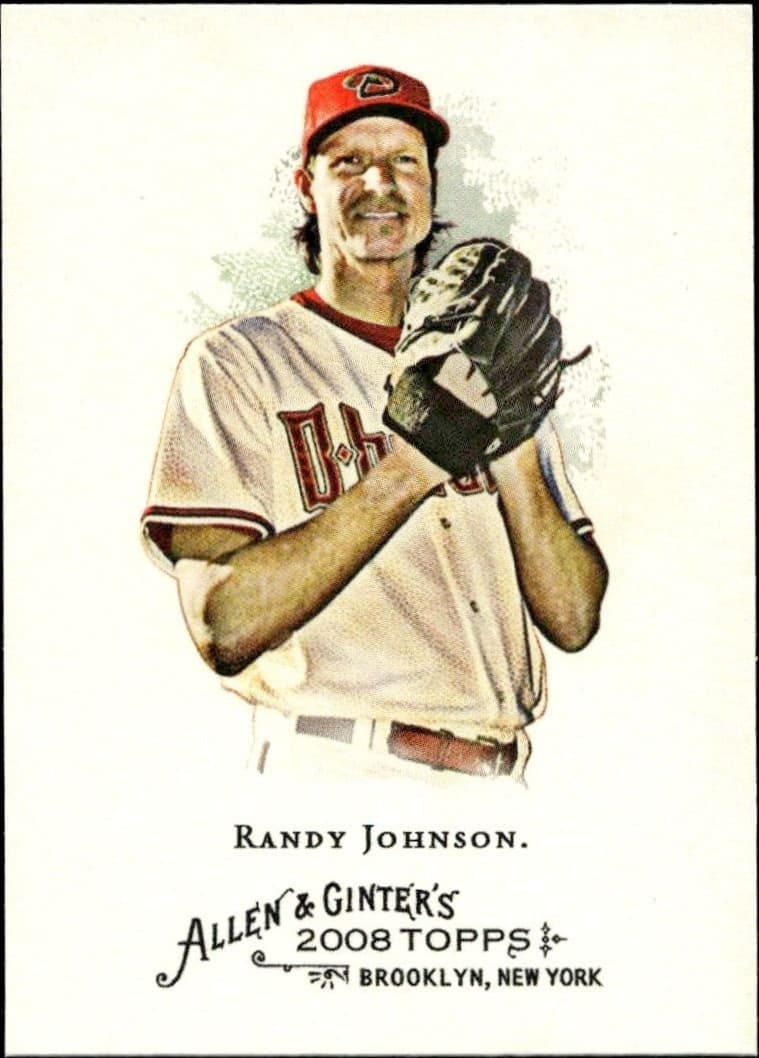 2008 Topps Allen & Ginter Randy Johnson #305 baseball trading card front