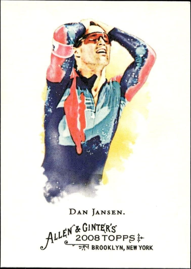 2008 Topps Allen & Ginter Dan Jansen #92 baseball trading card front