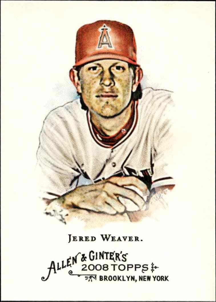 2008 Topps Allen & Ginter Jered Weaver #234 trading card