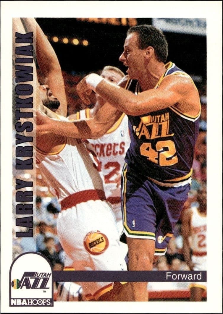 1992-93 Skybox NBA Hoops Series 2 Larry Krystkowiak #475 trading card