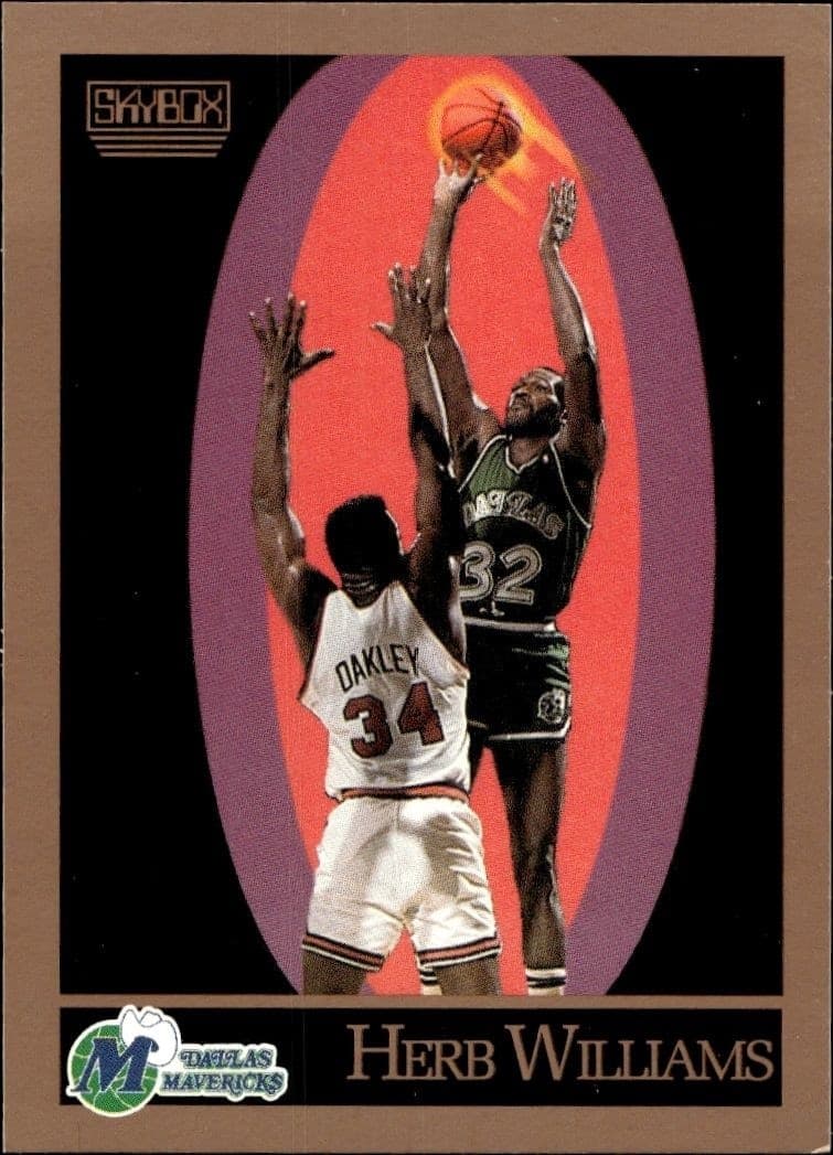 1990-91 Skybox Herb Williams #70 trading card