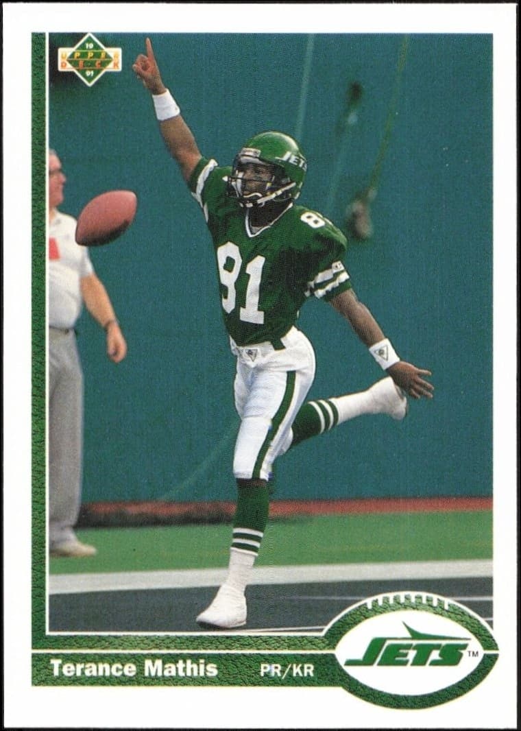 1991 Upper-Deck Terance Mathis #188 trading card