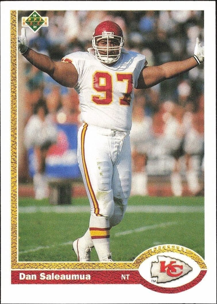 1991 Upper-Deck Dan Saleaumua #196 trading card