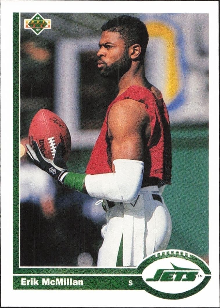 1991 Upper-Deck Erik McMillan #211 trading card