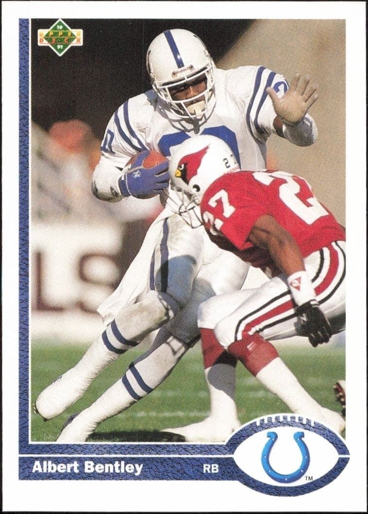 1991 Upper-Deck Albert Bentley #157 trading card