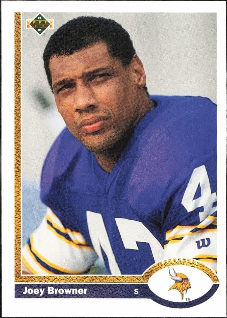 1991 Upper-Deck Joey Browner #52 trading card