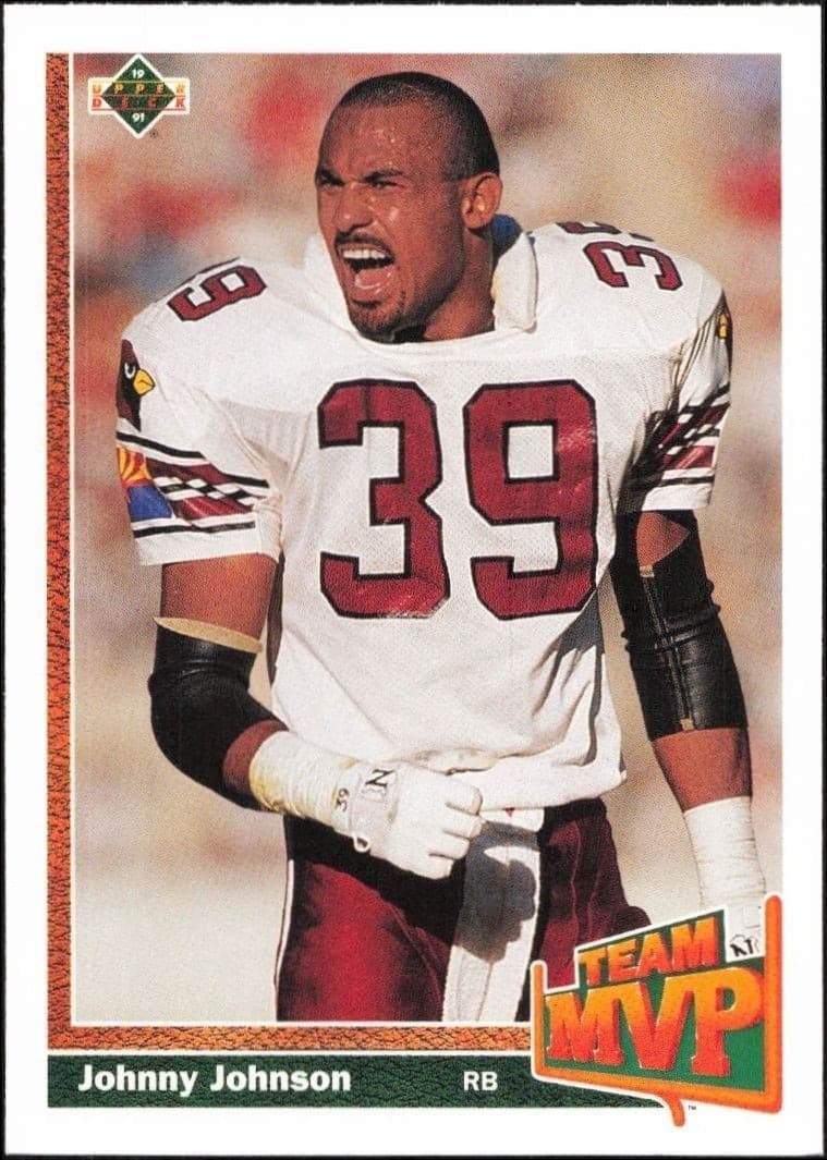 1991 Upper-Deck Johnny Johnson #472 trading card