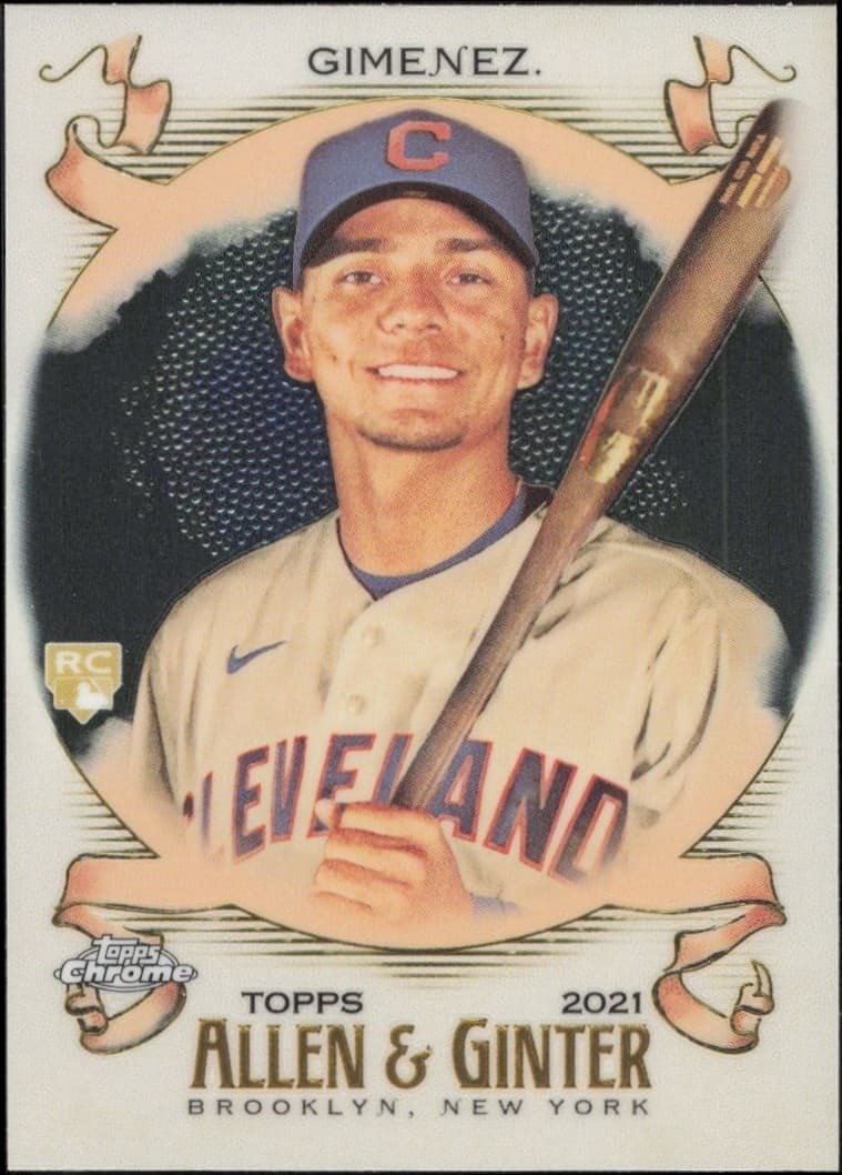 2021 Topps Allen & Ginter Chrome Andres Gimenez #45 trading card
