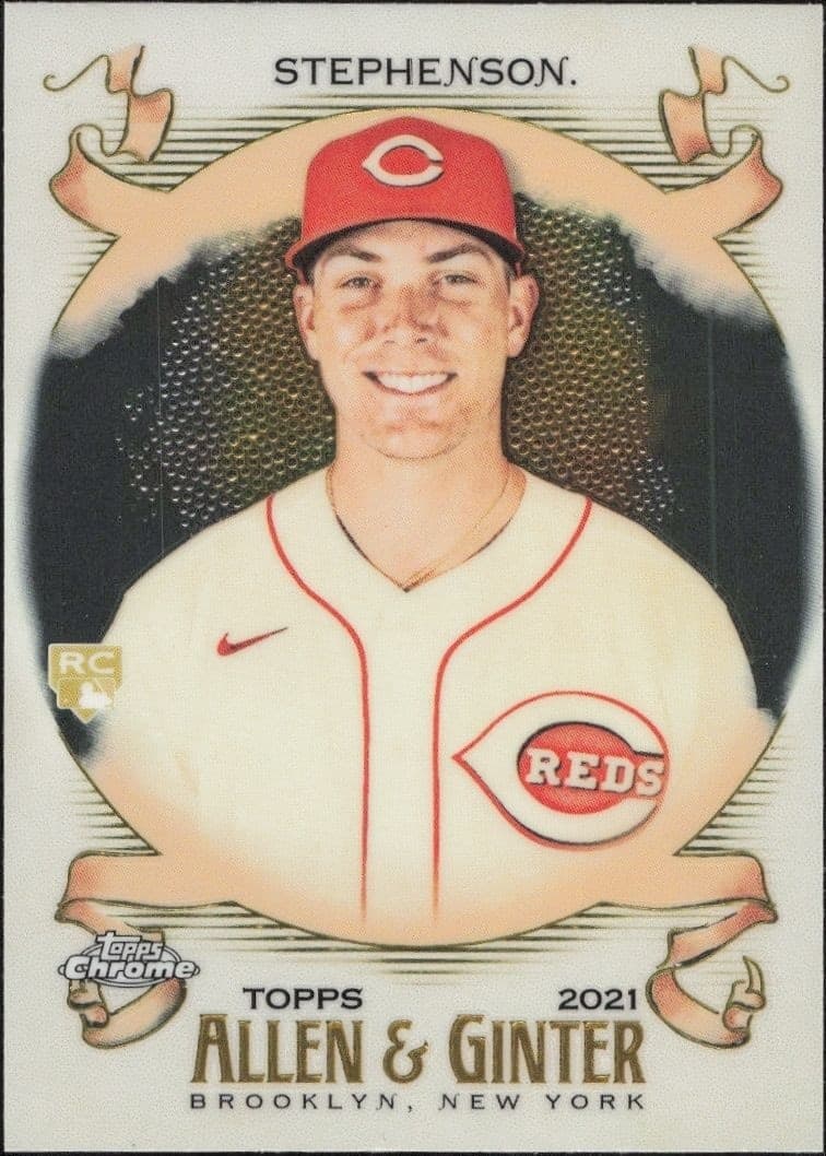 2021 Topps Allen & Ginter Chrome Tyler Stephenson #299 trading card