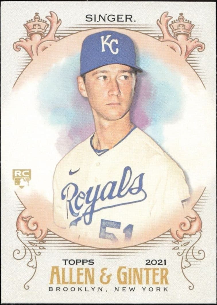 2021 Topps Allen & Ginter Brady Singer #117 trading card