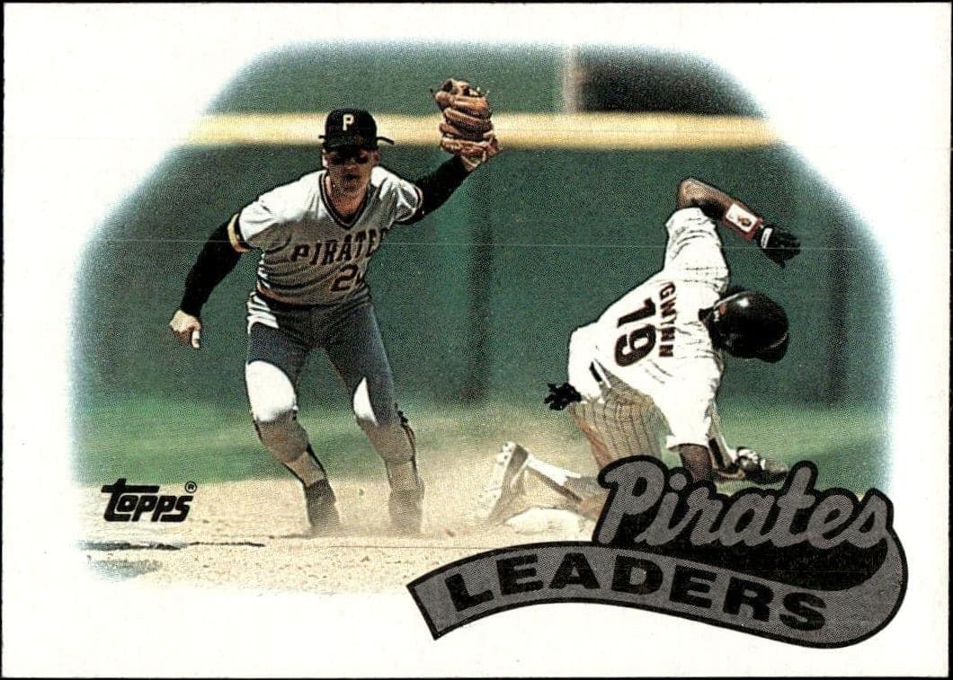 1989 Topps Pirates Leaders #699 baseball trading card front