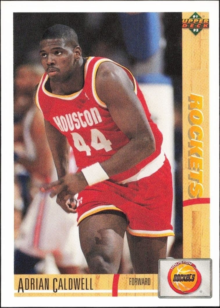1991-92 Upper-Deck Adrian Caldwell #310 trading card