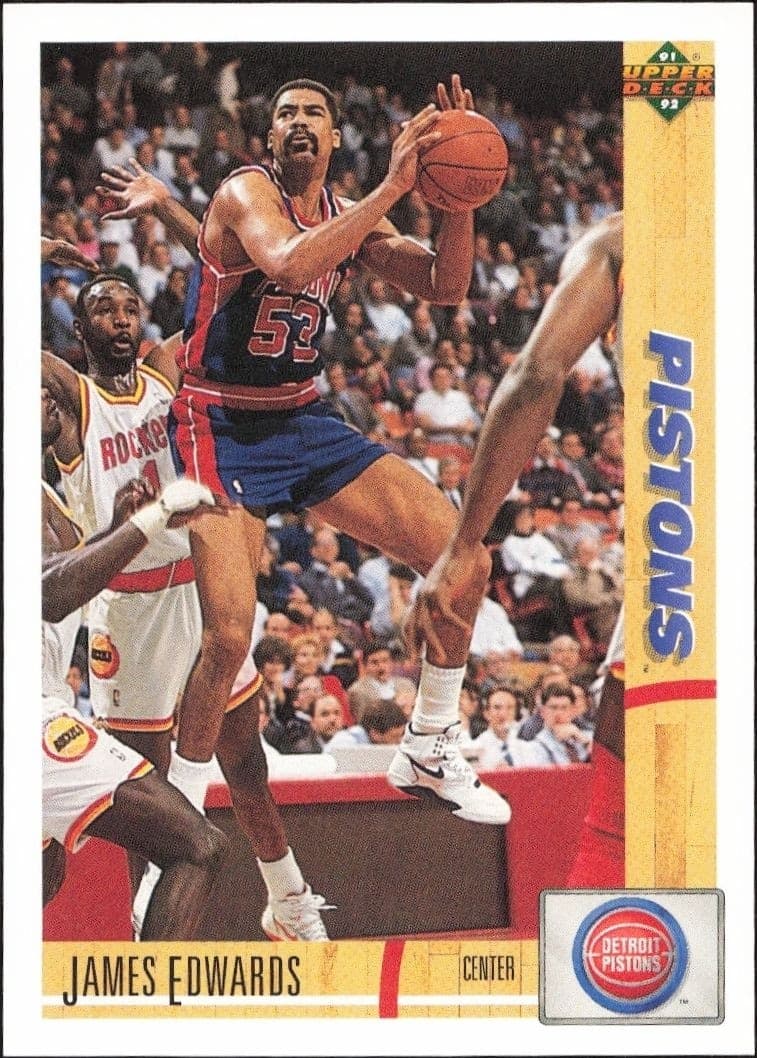 1991-92 Upper-Deck James Edwards #338 trading card