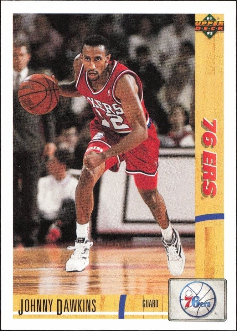 1991-92 Upper-Deck Johnny Dawkins #176 trading card