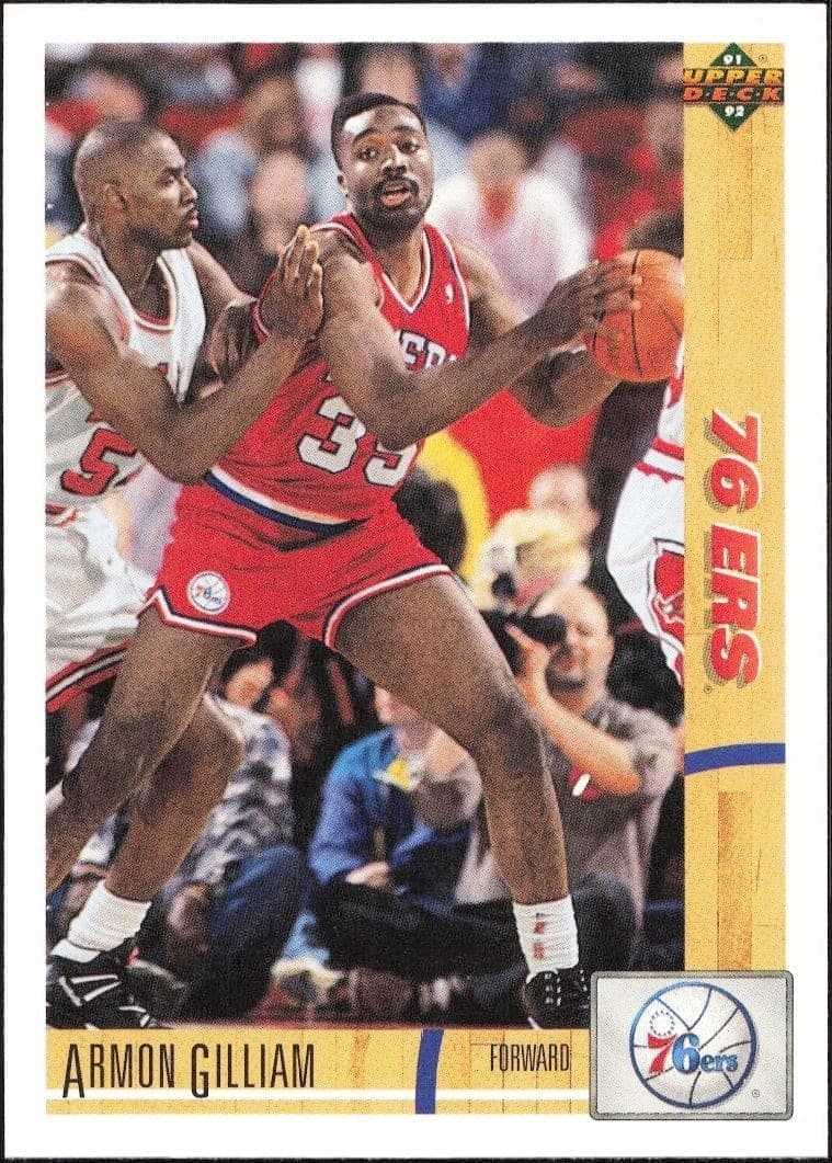 1991-92 Upper Deck Armon Gilliam #390 basketball trading card front