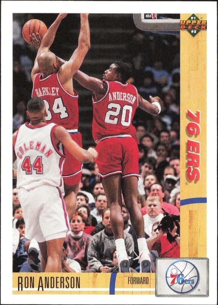 1991-92 Upper Deck Ron Anderson #180 basketball trading card front