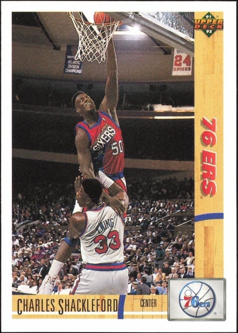 1991-92 Upper Deck Charles Shackleford #405 basketball trading card front
