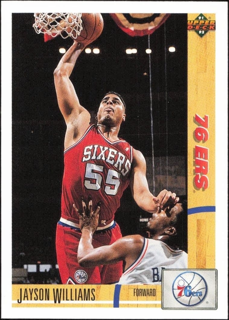 1991-92 Upper Deck Jayson Williams #191 basketball trading card front