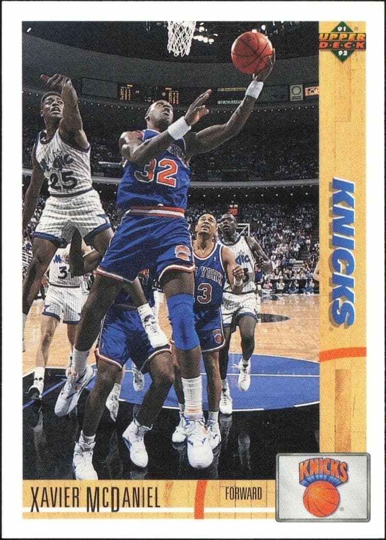 1991-92 Upper Deck Xavier McDaniel #495 basketball trading card front