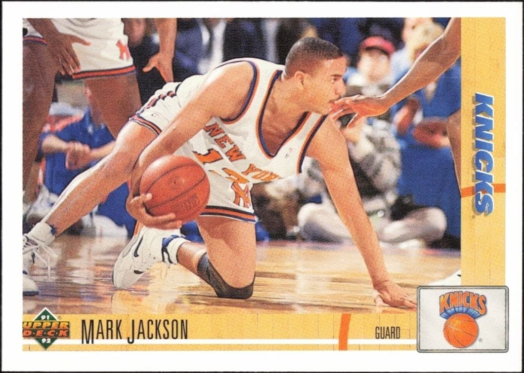 1991-92 Upper Deck Mark Jackson #212 basketball trading card front