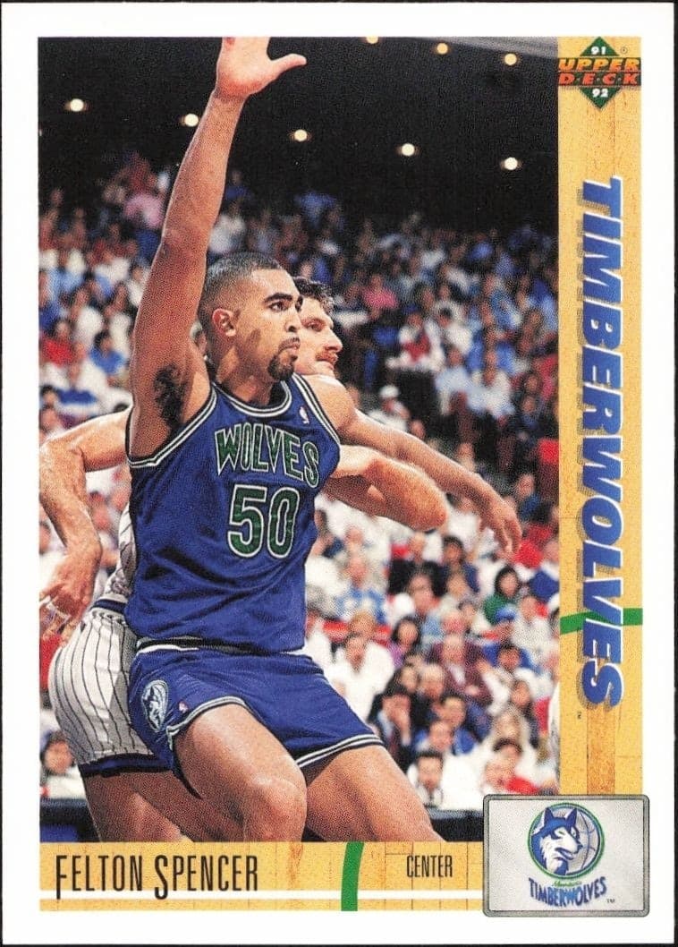 1991-92 Upper Deck Felton Spencer #305 basketball trading card front
