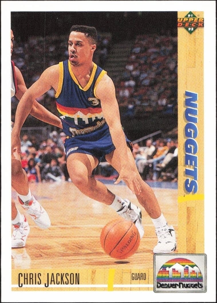 1991-92 Upper Deck Chris Jackson #319 basketball trading card front