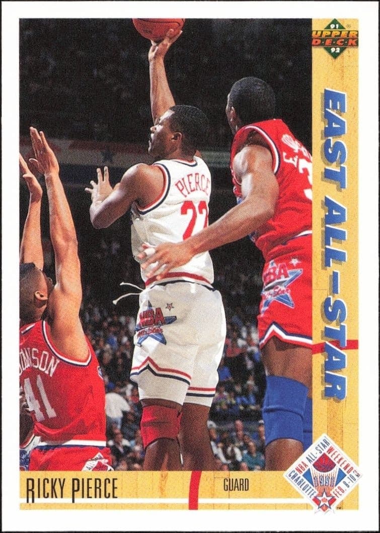 1991-92 Upper Deck Ricky Pierce #67 basketball trading card front