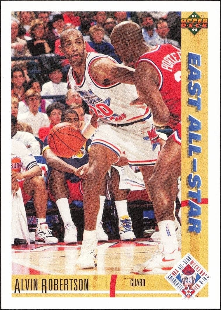 1991-92 Upper Deck Alvin Robertson #64 basketball trading card front