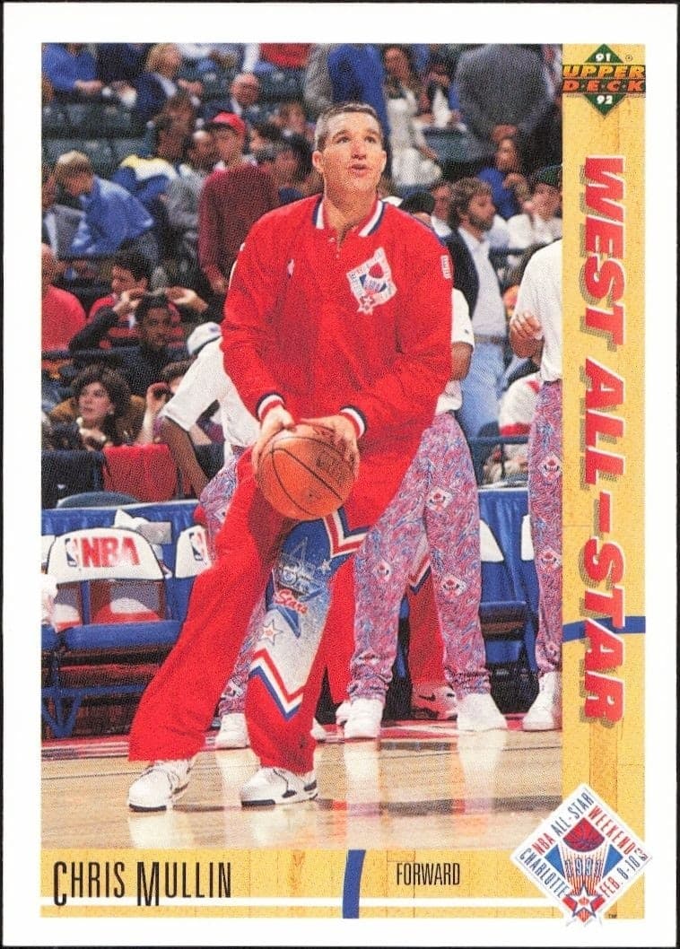 1991-92 Upper Deck Chris Mullin #60 basketball trading card front