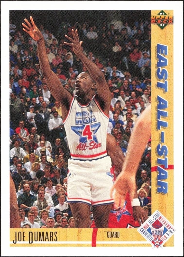 1991-92 Upper Deck Joe Dumars #61 basketball trading card front