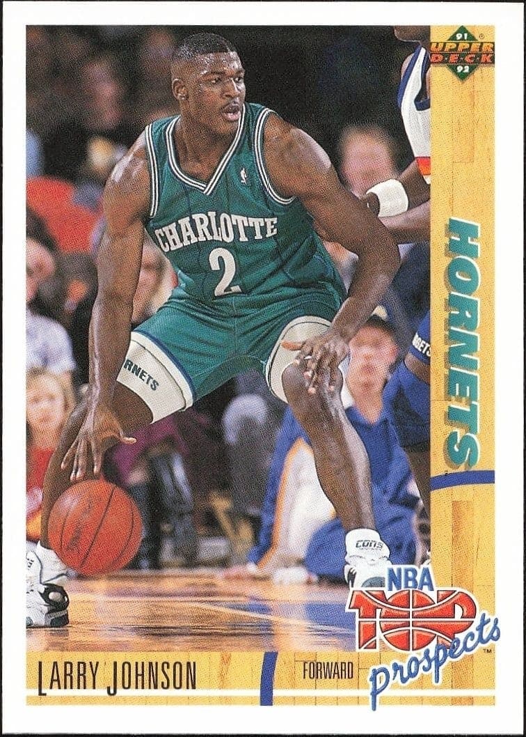 1991-92 Upper Deck Larry Johnson #445 basketball trading card front