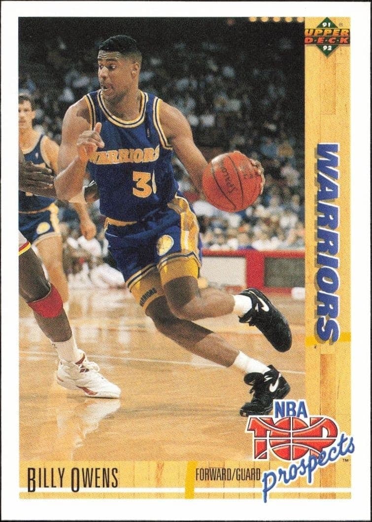 1991-92 Upper-Deck Billy Owens #442 trading card