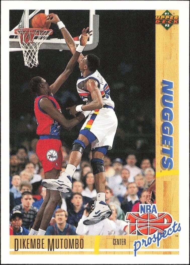 1991-92 Upper-Deck Dikembe Mutombo #446 trading card