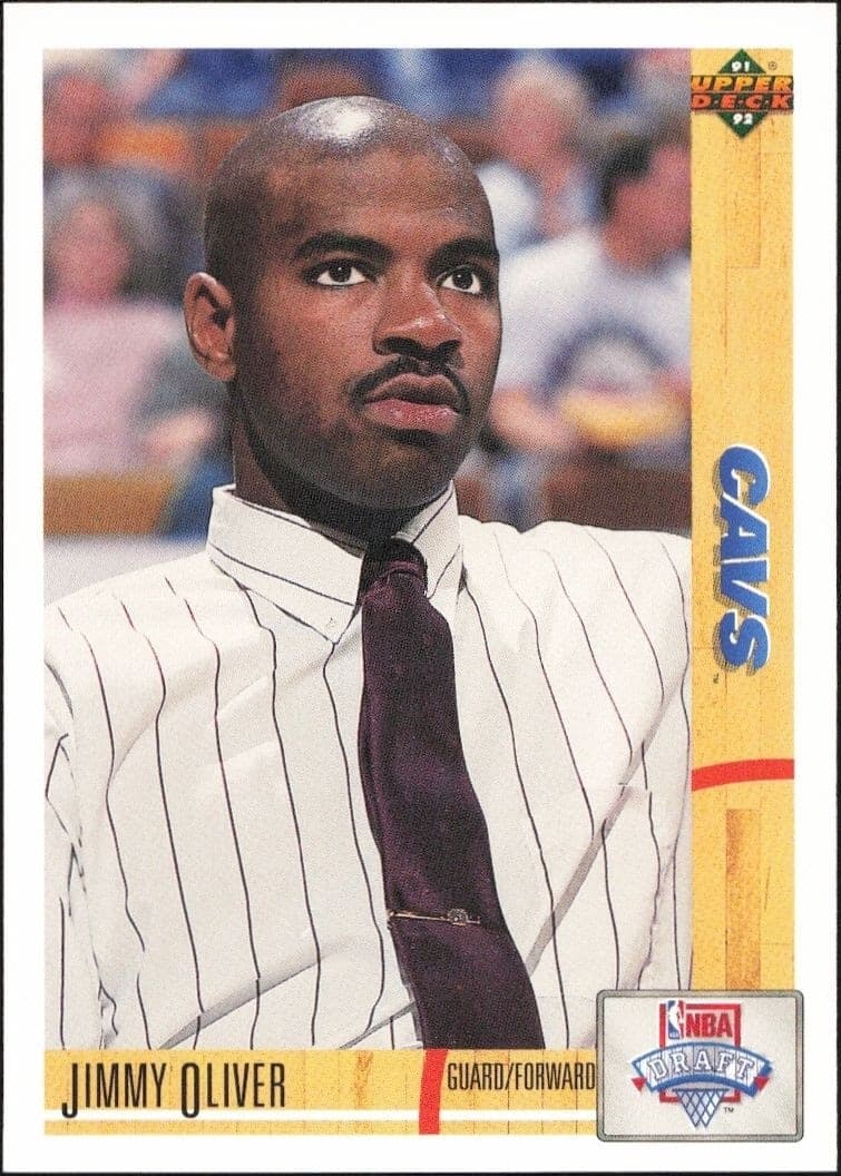 1991-92 Upper Deck Jimmy Oliver #19 basketball trading card front