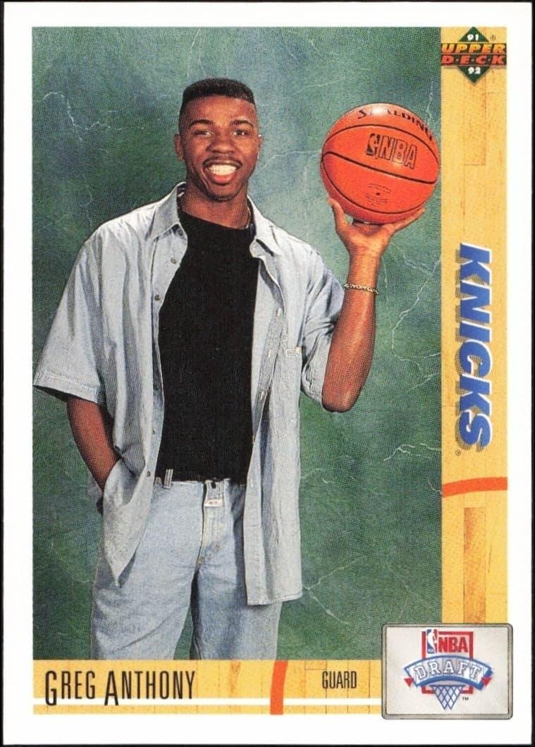 1991-92 Upper-Deck Greg Anthony #7 trading card