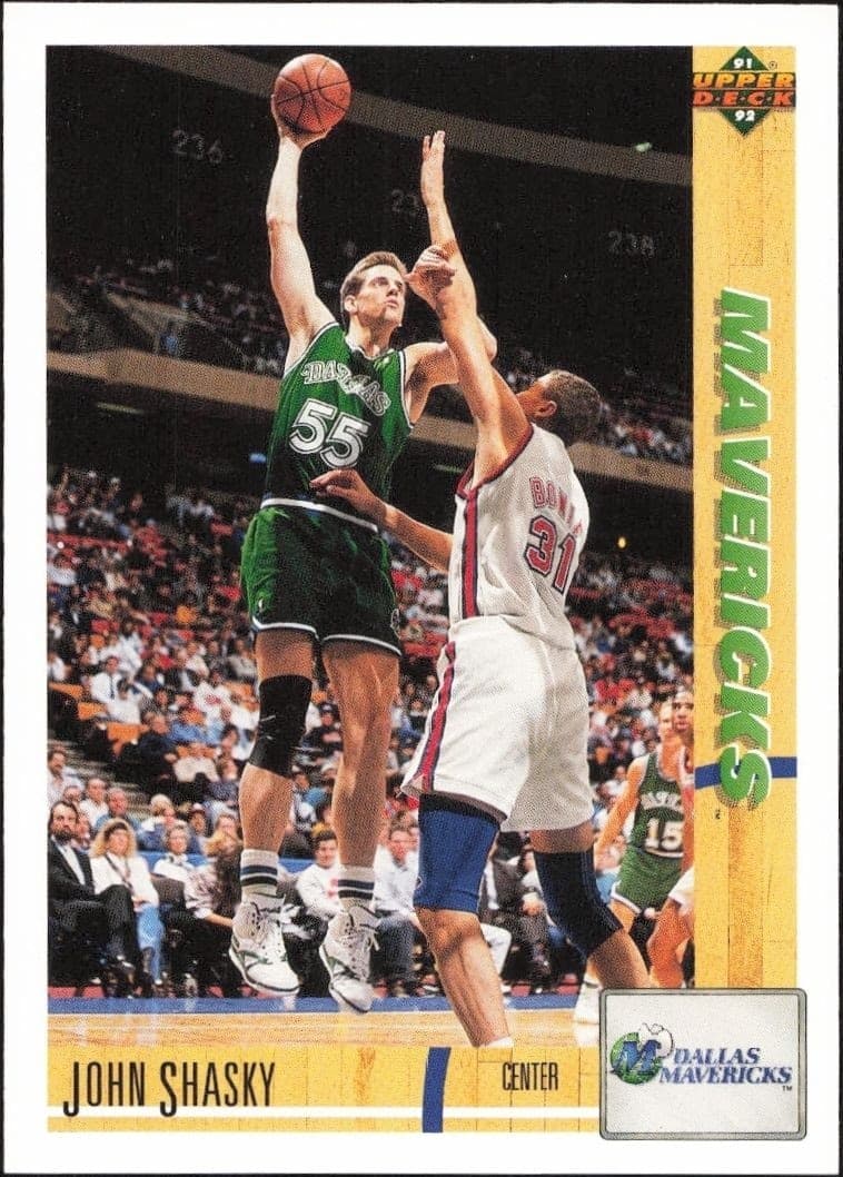 1991-92 Upper Deck John Shasky #101 basketball trading card front