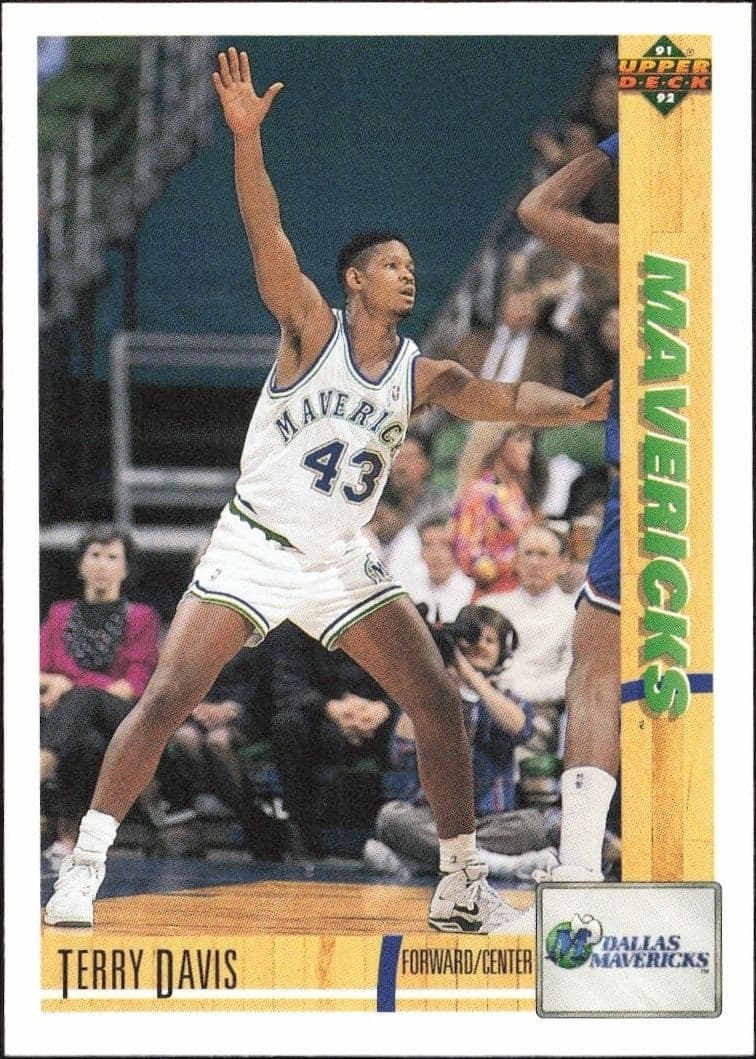 1991-92 Upper Deck Terry Davis #423 basketball trading card front
