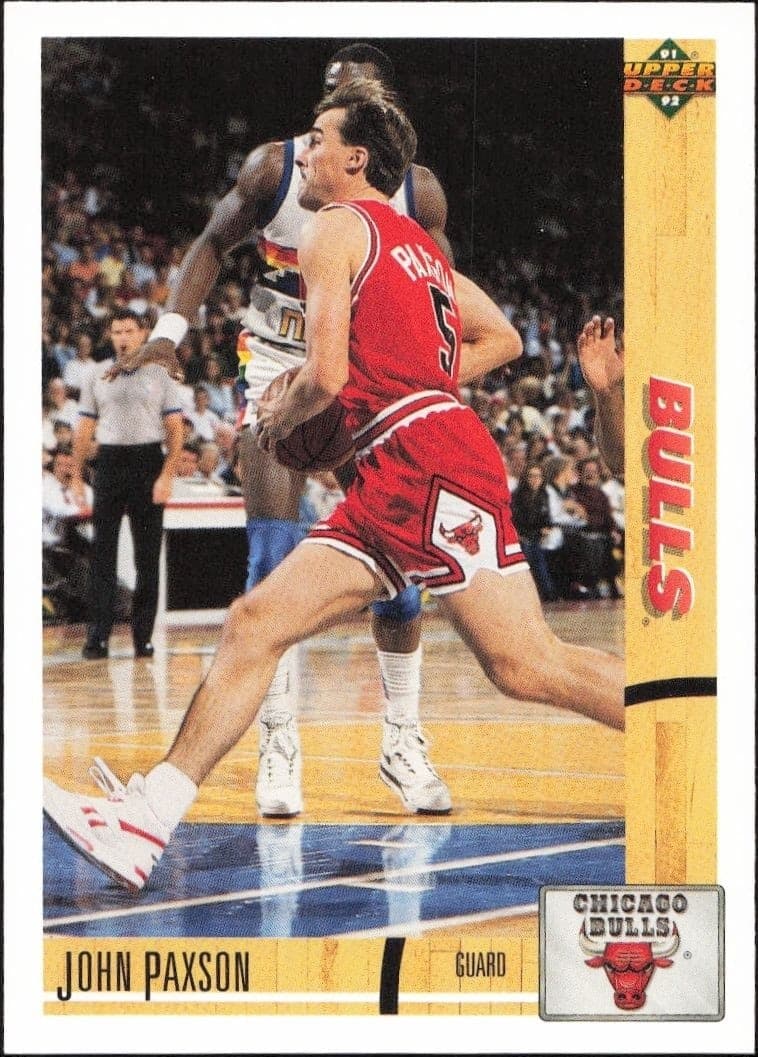 1991-92 Upper Deck John Paxson #117 basketball trading card front