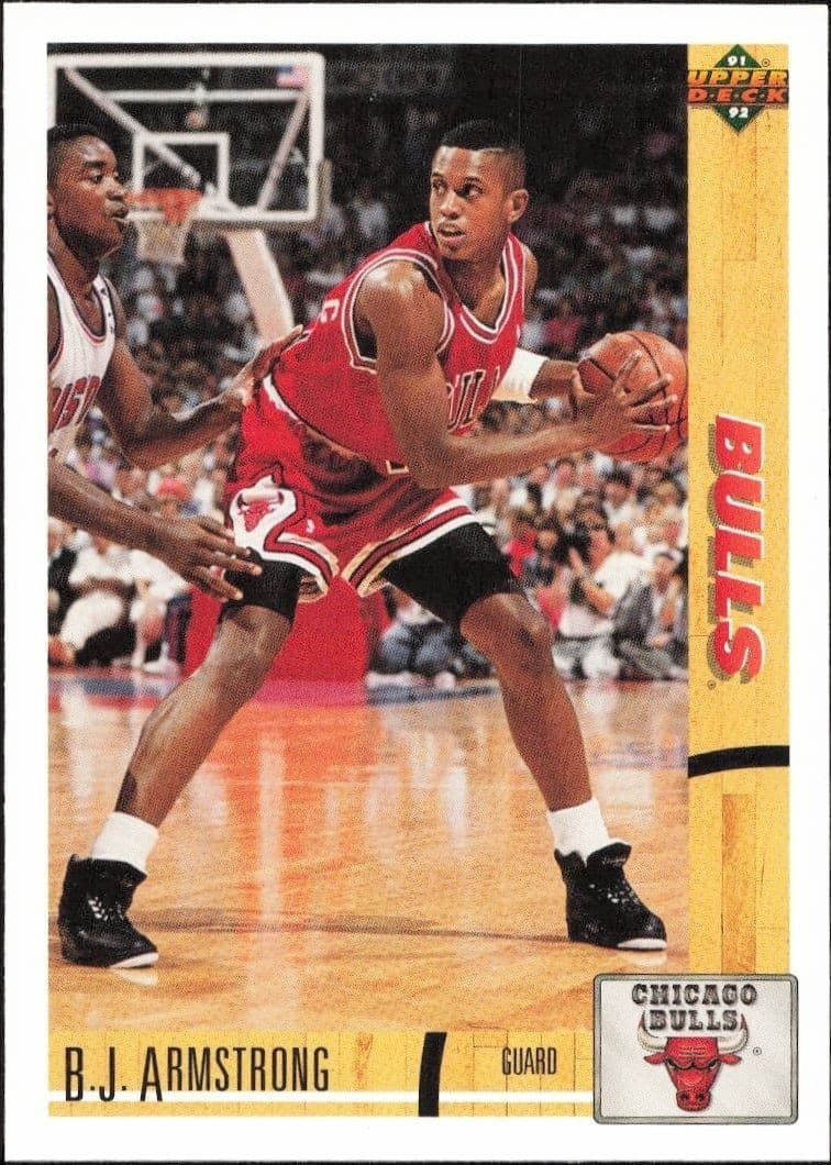 1991-92 Upper Deck B.J. Armstrong #184 basketball trading card front