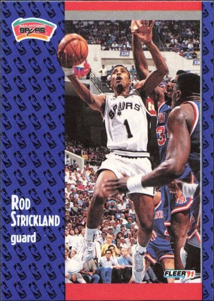 1991-92 Fleer Rod Strickland #188 basketball trading card front