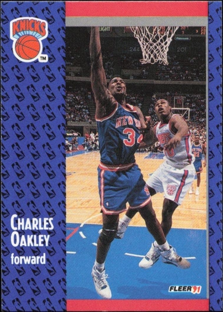 1991-92 Fleer Charles Oakley #138 basketball trading card front