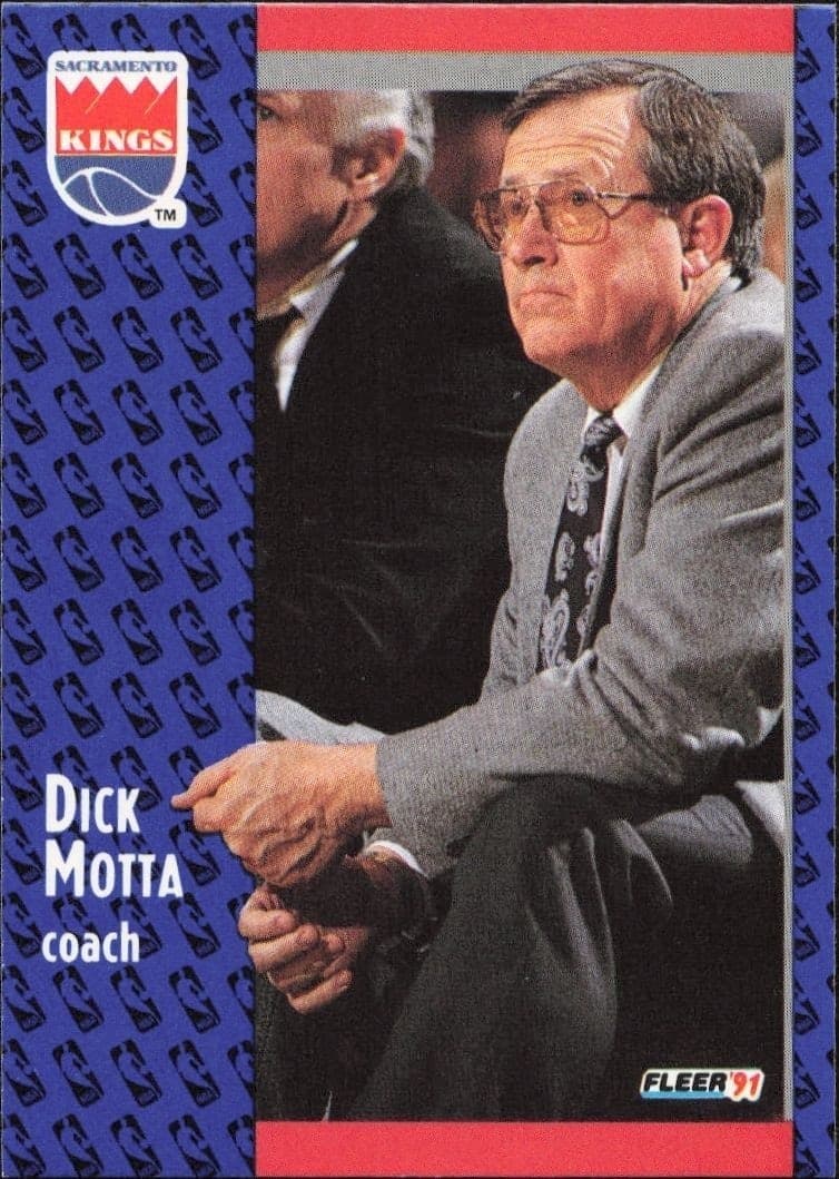 1991-92 Fleer Dick Motta #178 basketball trading card front