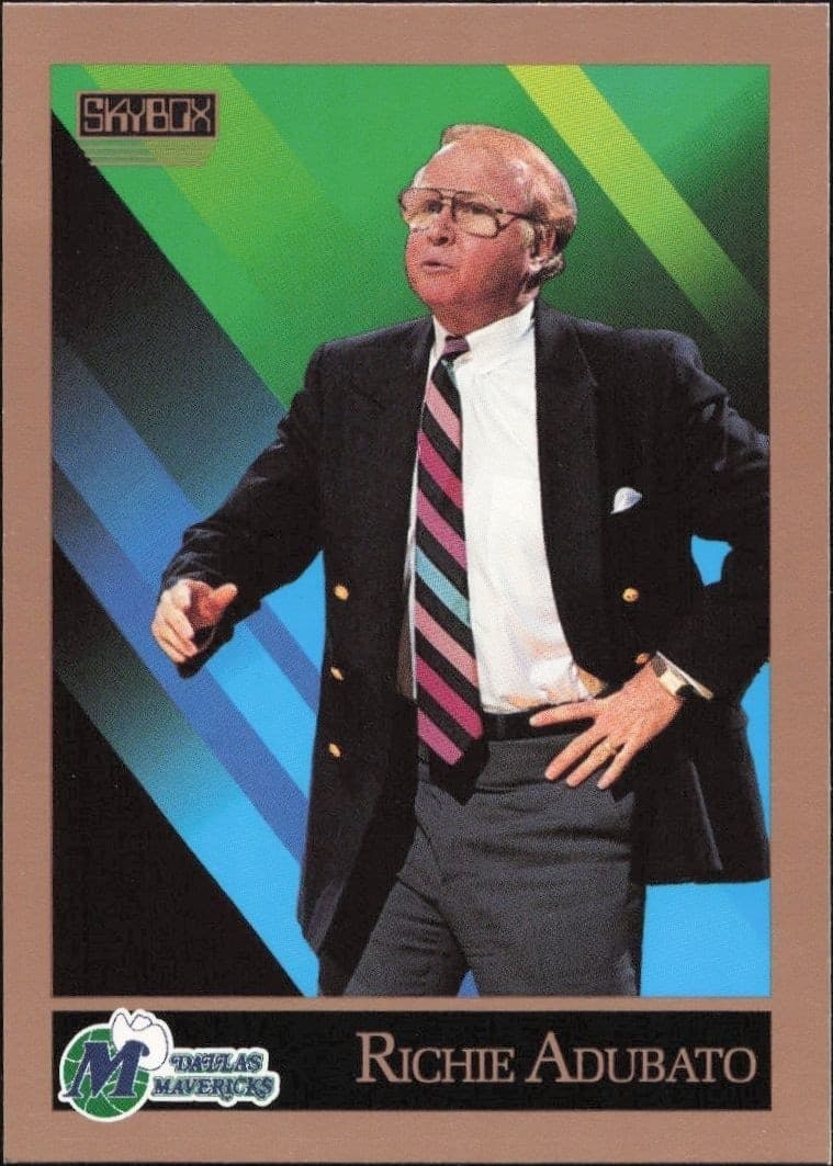 1990-91 Skybox Richie Adubato #306 basketball trading card front