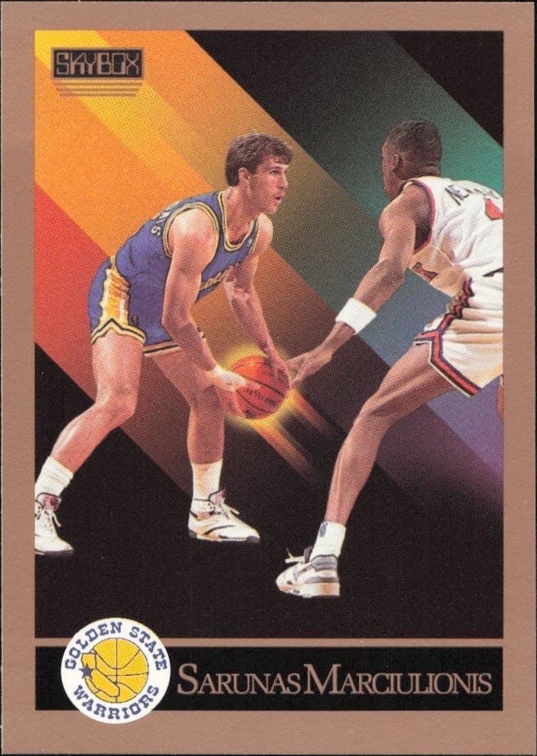 1990-91 Skybox Sarunas Marciulionis #97 basketball trading card front