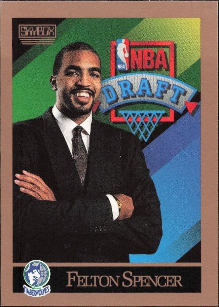 1990-91 Skybox Felton Spencer #361 trading card