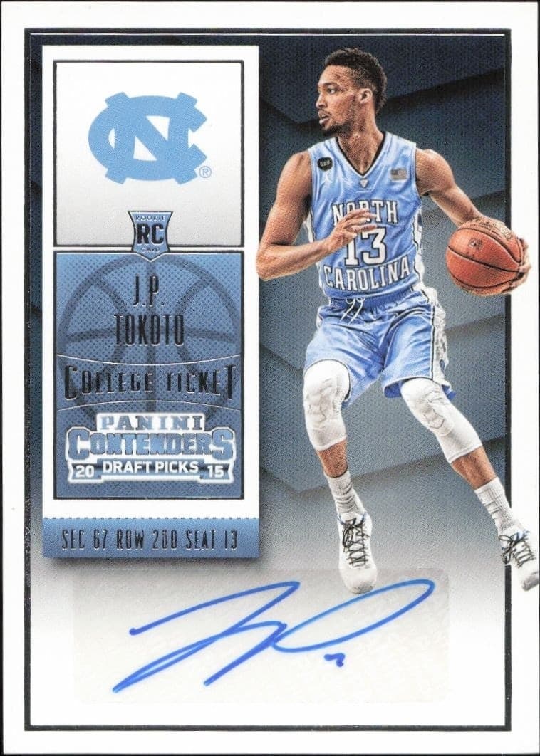 2015-16 Panini Contenders Draft Picks J.P. Tokoto #117 trading card