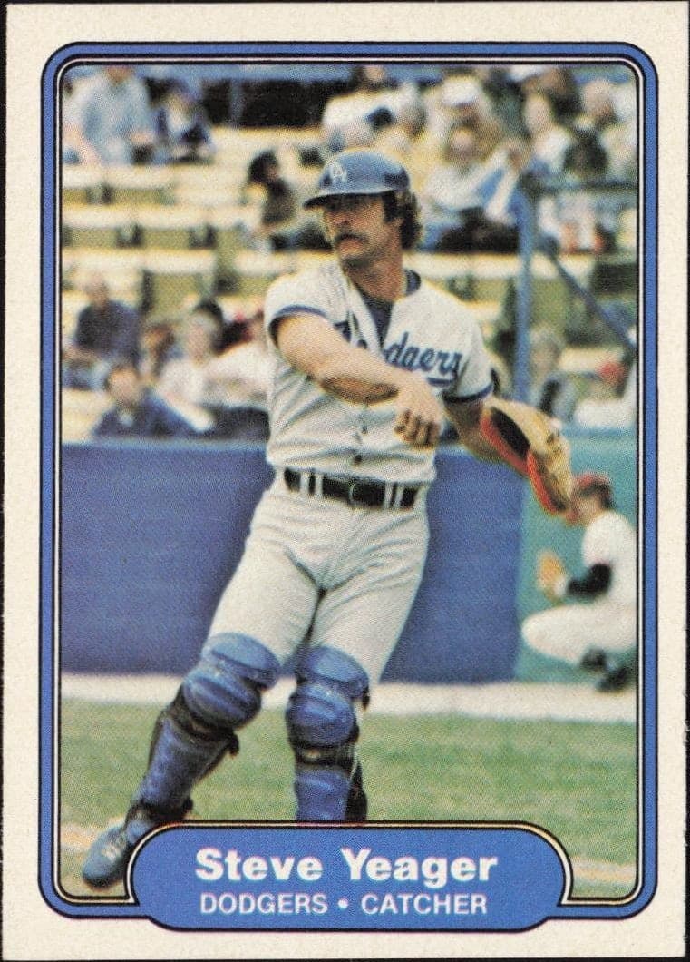 1982 Fleer Steve Yeager #29 trading card